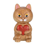 0073808  Скульптура КОТ ЛЮБИ МЕНЯ 64мм М04