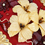 Настольное янтарное панно "Цветы" 31х25 см, фотография 3. Интернет-магазин ЛАВКА ПОДАРКОВ
