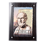 0038247 ПАННО сувенирное "Клятва Гиппократа" настенное (стекло) 38*28см