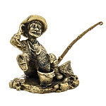 0069786 Микляихское литье Статуэтка РЫБАК (Р-55)