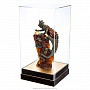 Скульптура из янтаря и бронзы "Китайский дракон на скале", фотография 2. Интернет-магазин ЛАВКА ПОДАРКОВ