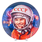 Тарелка сувенирная "Первый в космосе"