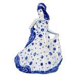 0020692 Гжель Колокольчик "Барышня " в кобТарыгин