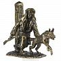 Бронзовая статуэтка "Пограничник с собакой", фотография 3. Интернет-магазин ЛАВКА ПОДАРКОВ