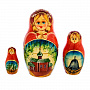 Матрешка "Храм Василия Блаженного" 3 места, фотография 4. Интернет-магазин ЛАВКА ПОДАРКОВ