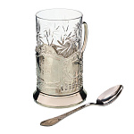 Подстаканник с серебрением "Герб Московской области". Златоуст