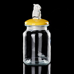 0053538/14.10053.07 ЛФЗ Под.набор БАНКА 1000мл ПОЛЕВАЯ МЫШКА (крышка желтая)