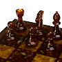 Шахматы с янтарными фигурами 30х30 см, фотография 2. Интернет-магазин ЛАВКА ПОДАРКОВ