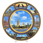 Тарелка сувенирная "СПБ. Петропавловская крепость"