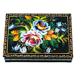  ШКАТУЛКА ПРИНТ "ЦВЕТОЧНЫЕ МОТИВЫ",пион+шишки,14*10*3,5 см