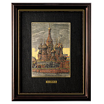 Офорт цветной "Покровский собор. Москва" 25х32 см
