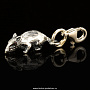 Брелок "Крыса" кошельковая (Серебро 925*), фотография 1. Интернет-магазин ЛАВКА ПОДАРКОВ