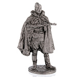 0066967 Олов.миниатюра некраш. 6-11мм Красноармеец-автоматчик в плащ-палатке, 1943-45 гг. СССР