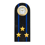 Настольные часы из камня "Погон. Полковник СК, ВС"