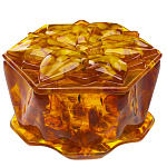 Шкатулка из янтаря "Шестигранник"