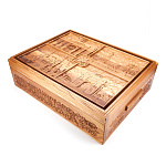 0057283/RTR-41.L Русское Лото в резной шкатулке из мореного ясеня 