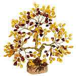 0068372/камней 240  Сувенир Дерево Янтарное 