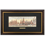 200330/21*40см Офорт цветной "Москва. Манежная площадь"