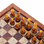 Шахматы с полем из камня и фигурами из янтаря 34х34 см, фотография 6. Интернет-магазин ЛАВКА ПОДАРКОВ