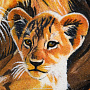 Картина янтарная "Львы" 69х114 см, фотография 6. Интернет-магазин ЛАВКА ПОДАРКОВ