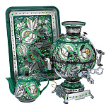 00692341 Самовар электрический "ЦВЕТЫ"5 л