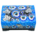 0028861/17*11см Хохлома Шкатулка-сундучок"Зимние цветы"в ассортименте  Р19