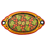 00178201 Хохлома ПОДНОС овальный 45*25 см 