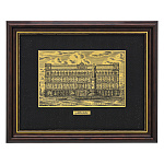 Офорт черно-белый "Москва. Лубянская площадь" 25х32 см