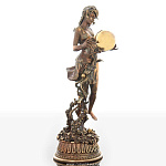 0020160 Бронза Скульптура "Земля" Авторская работа. (позолота)