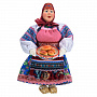 Коллекционная кукла ручной работы "Баба с блюдом", фотография 1. Интернет-магазин ЛАВКА ПОДАРКОВ