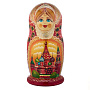 Матрешка "Москва. Храм Василия Блаженного" 15 мест, фотография 2. Интернет-магазин ЛАВКА ПОДАРКОВ