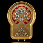 Позолоченный самовар с набором на 4 персоны "Малахит". Златоуст, фотография 5. Интернет-магазин ЛАВКА ПОДАРКОВ