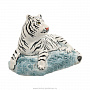 Скульптура из керамики "Белый тигр", фотография 2. Интернет-магазин ЛАВКА ПОДАРКОВ