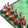 Шахматы со стеклянным полем и фигурами из олова "Футбол" 32х32 см, фотография 16. Интернет-магазин ЛАВКА ПОДАРКОВ