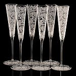 0058210/КАРА НАБОР Д/ШАМПАНСКОГО "GRATIA" 3 ФУЖЕРА ОРНАМЕНТ в П/У