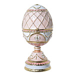 0031264 Традиции ФАБЕРЖЕ Сувенир ЯЙЦО пасх."Для влюбленных" с лебедями РС-1402л-04