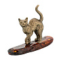 Статуэтка с янтарем "Кошка", фотография 1. Интернет-магазин ЛАВКА ПОДАРКОВ