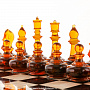 Шахматный ларец с янтарными фигурами "Королевский" 48х48 см, фотография 2. Интернет-магазин ЛАВКА ПОДАРКОВ
