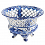 Конфетница "Корзина". Гжель, фотография 4. Интернет-магазин ЛАВКА ПОДАРКОВ