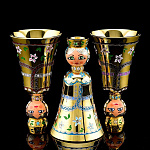 0038274/ФР-3п-дамы Златоуст НАБОР РЮМОК "Хоровод "3 персоны (дамы-кавалеры) в П/У