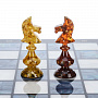 Шахматы с перламутром и янтарными фигурами 45х45 см, фотография 5. Интернет-магазин ЛАВКА ПОДАРКОВ