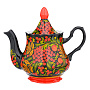 Чайник заварочный 0,5 л с росписью "Рябинка". Хохлома, фотография 4. Интернет-магазин ЛАВКА ПОДАРКОВ