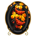 Поднос с авторской росписью 30х23 см