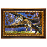 0073612-56*37см Картина янтарная крошка "ПЕЙЗАЖ" (47*28см внут.раз.)