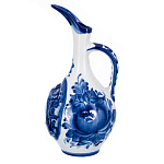 201726 Гжель КУВШИН для лисы,22 см (коб)