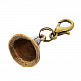 Брелок из латуни "Шляпа охотника", фотография 1. Интернет-магазин ЛАВКА ПОДАРКОВ