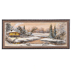 Картина на бересте "Дыхание зимы" 25х65 см