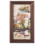 /40*25см Береста КАРТИНА "Новодевичий монастырь №1" 40*25см в раме