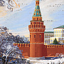 Картина на бересте "Кремль" 45х29 см, фотография 4. Интернет-магазин ЛАВКА ПОДАРКОВ