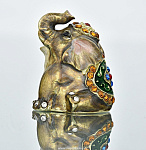 0027032 Фаберже Сувенир НАПЕРСТОК "ЦИРКОВОЙ СЛОН сидячий" 4см  в ассортименте